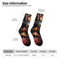thumbnail image 4 of Goofa Colorful Flower German Shepherd Printed Men's Crew Socks, Soft Durable Breathable Moisture-Wicking with Odor Control Cotton socks, 4 of 9