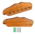 thumbnail image 2 of Billard Pool Rack Porte-queue Bois Billard Snooker Rod Rack Table De Billard Support De Rangement Mural Pour Salle De Jeux Clubs De Sport Joueurs Yellow, 2 of 7