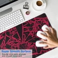 thumbnail image 2 of Boost Gaming Performance with Large Black Red Mouse Pad (31.5x11.8 inch) - Non-Slip Base and Stitched Edge Keyboard Mat for Home Office, 2 of 7