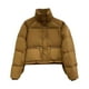 thumbnail image 2 of Parkas de manga larga para mujer, chaqueta de invierno con cuello alto y plumón grueso, chaqueta de algodón para mujer, 2 of 6