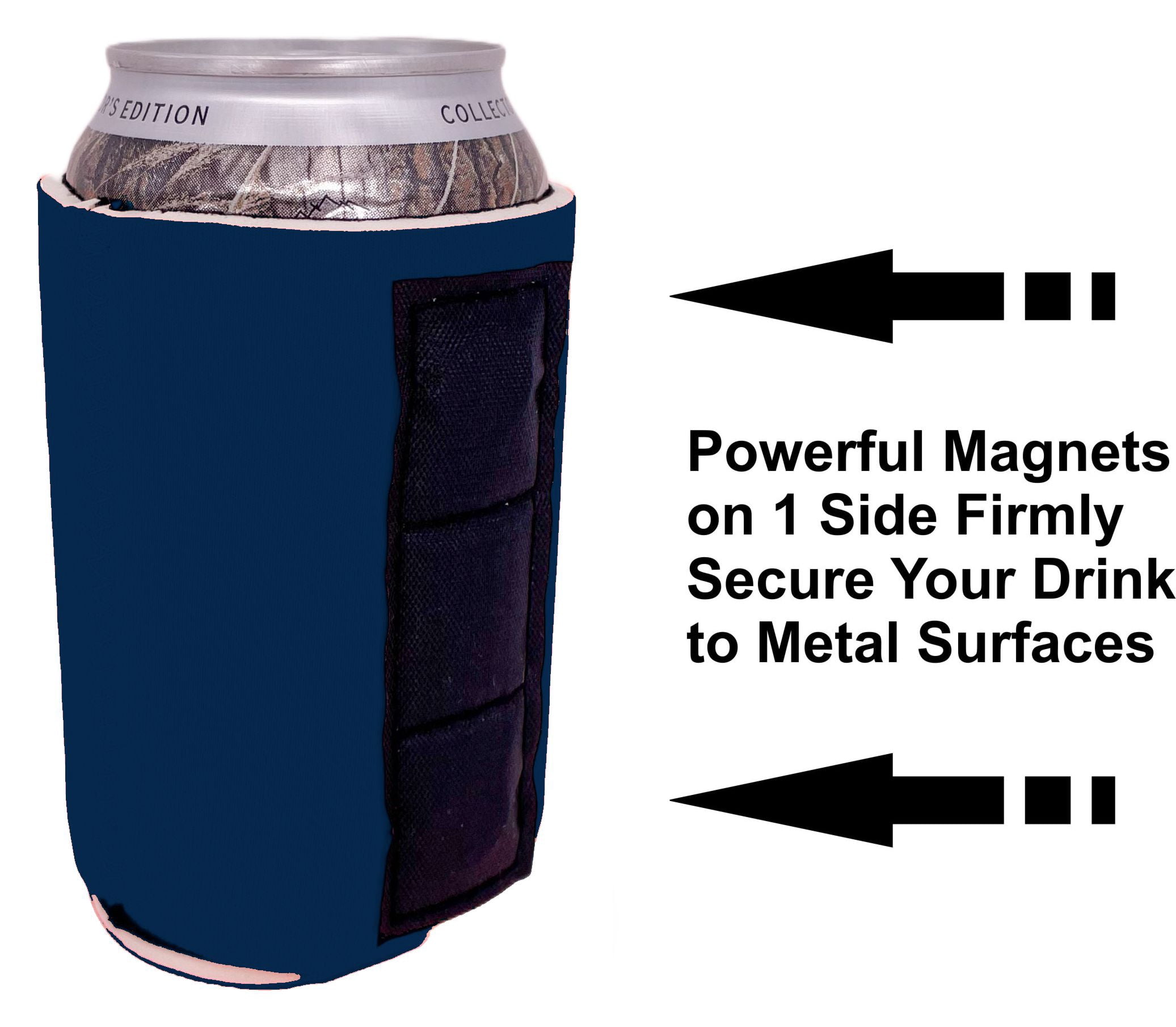 Blank Magnetic Neoprene Can Coolie (10, Navy Blue)