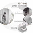 thumbnail image 3 of Funny Cat Bathroom Shower Curtains with 12 Hooks Polyester Waterproof Shower Curtain for Stalls and Bathtubs Modern Abstract Cute Animals on Toilets Artwork Decorative Bathroom Curtain 36x72 Inches, 3 of 8