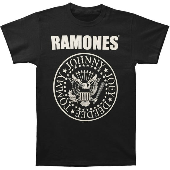Men's Ramones Hey Ho (Back Print) T-shirt Small Black