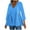 A-Light Blue, variant on HKEJIAOI 3/4 Length Sleeve Gradient Color Tops Casual Trendy Shirts Loose Fit Flowy Pullover Top Blouse, O-Green XL