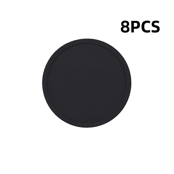 Round Silicone Coaster, Suitable for Coffee Cups, Glass Cups, Tea Cups, Insulated Mugs, etc., Black