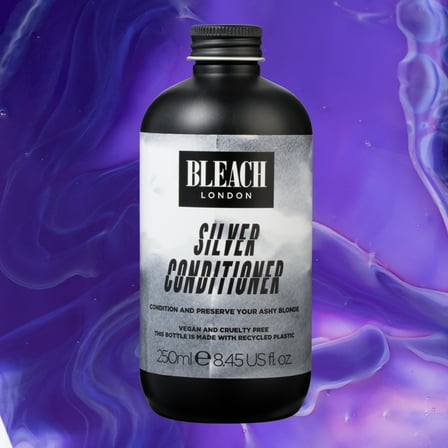 Bleach London Silver Conditioner, Color-Toning, Hair-Strengthening Formula, 8.45 Fl Oz