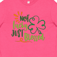 thumbnail image 4 of Inktastic St. Patrick's Day Not Lucky Just Blessed with Clover Youth T-Shirt, 4 of 5