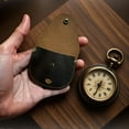 thumbnail image 3 of Vintage Styles Working Compasses Leather Pouches Outdoor Navigations Tool Home Decoration Gift, 3 of 12