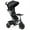 Black, variant on Costway 4-in-1 Adjustable Unisex Kids Tricycle, Metal and Plastic Black