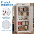 thumbnail image 2 of HUAXRON 71 inches Tall Metal Garage Storage Cabinets with Locking Doors and 4 Adjustable Shelves, Metal Storage Cabinet for Garage, Office, Home, Classroom, Assemble Required(White), 2 of 4