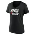 thumbnail image 2 of Women's Black Miami Heat Team Pride V-Neck T-Shirt, 2 of 3