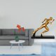 thumbnail image 2 of Escultura De Arte Abstracto Moderno De Un Caballo Corredor De Dalecarlian. Figura Coleccionable Para La Entrada, Mesa, Estantería Y Decoración Del Hogar., 2 of 8