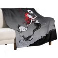 thumbnail image 1 of Manta de tela de superficie vertical súper suave de varios tamaños de Pesadilla antes de Navidad, acogedora y cálida, adecuada para cama, sofá, campamento, viajes, para todas las estaciones, liviana, 1 of 8