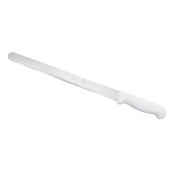 Cuchillo Sierra Para Pan Profesional 12 Pulgadas Color Blanco Vencort