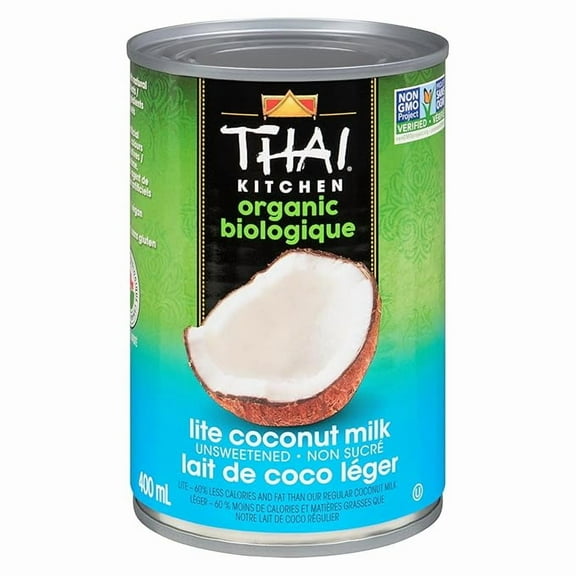 1x Thai Kitchen Organic Unsweetened Lite Coconut Milk, 13.66 fl oz