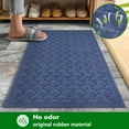 thumbnail image 2 of Heeneeso BZ51 Outdoor Rug Checkered Door Mat, Machine Washable Doormat Indoor Absorbent, 2 of 9