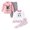 64-Rabbit5 + Cat3, variant on mgoYE Baby Clothes 3 6 12 18 24 Months 3T 4T 5T 6T Girls Fall Winter Outfits Toddler Fall Clothes Long Sleeve Patchwork Sweatshirt & Solid Pants Set 4Pcs Size 3-6 Months