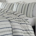 thumbnail image 4 of Stone Cottage Contemporary 230 Thread Count Blue, Gray Stripes Polyester Duvet, King, 4 of 5