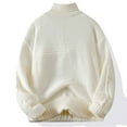 thumbnail image 4 of Men's Thickened Turtleneck Knit Pullover Sweater Winter Long Sleeve Heavyweight Warm, 4 of 4