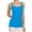 Turquoise, variant on Women's Stylish Scoop Neck Lace Trim Cami Tunic Tank Top, Light Pink