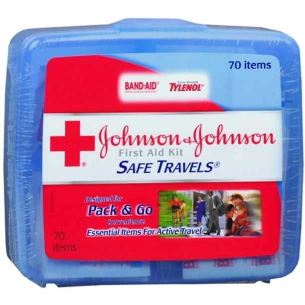 JOHNSON & JOHNSON First Aid Kit Safe Travels 1 Each (Pack of 4