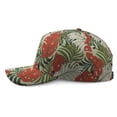 thumbnail image 3 of Colorful Exotic Baseball Cap, Comfortable Fit Washed Dad Hat with Tropical Leaf and Palm Inspired Design, Lightweight Performance Hat for Summer Running and Daily Use, 3 of 8