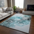 thumbnail image 6 of Addison Rugs Mayfield Washable Transitional Watercolors Teal Rectangle Rug, 10' x 14', 6 of 6