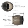 thumbnail image 2 of Flyshop 4pcs TPR Rubber Chair Leg Caps for Hardwood Floor, Round Chair Leg Floor Protectors with Felt Pads, Black, Large Size 33 to 44 mm, 1-1/4" to 1-3/4", 2 of 6