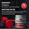 thumbnail image 5 of German Creatine Pure Creapure, the Purest Creatine Monohydrate Available - 270g (56 Servings) | Micronized Creatine from Germany, 5 of 7