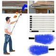 thumbnail image 3 of Gutter Cleaning Brush from the Ground 10.1FT Extendable Gutter Cleaner Brush Roof Gutter Cleaning Tools with 8 Extension Pole and 2 Brush Heads, Easy Remove Leaves and Debris, 3 of 12