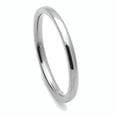 thumbnail image 2 of 2MM Comfort Fit Titanium Wedding Band Classic Domed Ring (Size 1 to 12), 2 of 2