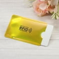 thumbnail image 5 of Uxcell Laser Gold Protector NFC Holder RFID Blocking Credit Card Sleeves 3.62'' x 2.44'' 20 Pack, 5 of 5