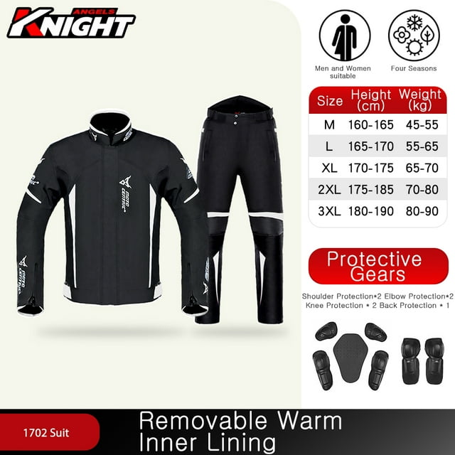 Veste de Moto Imperméable Unisexe avec Corps Armor All Seasons Tailles m à 3TG