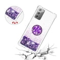 thumbnail image 5 of Funda para Samsung Galaxy Note 20 5G con Brillo Líquido Flotante, Purpurina, Parachoques y Anillo Giratorio Soporte, 5 of 5