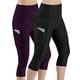 thumbnail image 1 of UKAP 2 Paquetes Mallas de mujer, pantalones de Yoga de cintura alta, pantalones de Color sólido, Jeggings elásticos de entrenamiento, pantalones Capris de cintura elástica, 1 of 5