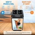 thumbnail image 2 of CAYNEL 12V 6 Quart Personal Thermoelectric, 6 Liter Capacity, Portable Electric Cooler Warmer with 12V DC, Small Fridge for Car, RV, and Camping Use, 2 of 6