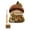 F, variant on Fairy Red Mushroom Cabin Punch Needle Embroidery Kit, All Saints Day 3D Fluffy Yarn Punch Painting Set with Complete Tools, Easy DIY Beginner Craft Kit for Indoor Wall Hanging Decor Present 5.91in