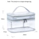 thumbnail image 2 of Caja de bolsa de maquillaje de doble capa, portátil de celosía, almacenamiento multifuncional, lavado y maquillaje, 1 ud., 2 of 5