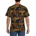 thumbnail image 2 of Naloa Embroidery Chicken Rooster And Sunflowers Men's T-Shirt Sport T-shirt Men's Basic Tee Casual Men's Shirt, Round Neck, Short Sleeves - Medium, 2 of 5