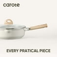 thumbnail image 4 of Carote Nonstick Cookware Set 8-Piece,Kitchen Pots and Pans Set,Stay-Cool Handles,Induction Compatible,Cookware Set for RV and Camping,Beige, 4 of 7