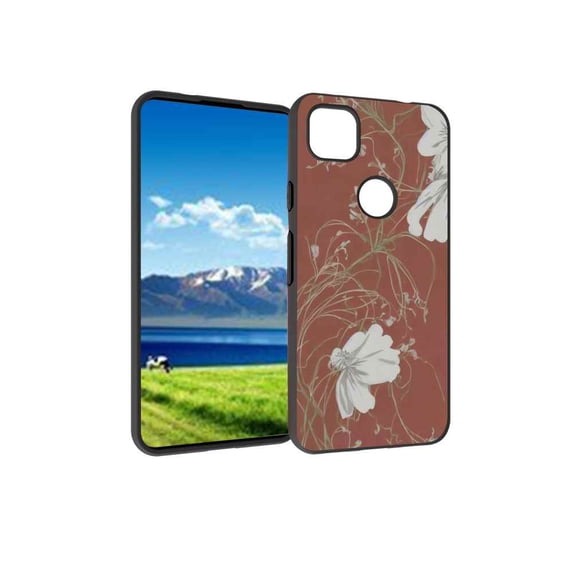 Flowers-98 Phone Case, Degined for Google Pixel 4A 4G Case Men Women, Flexible Silicone Shockproof Case for Google Pixel 4A 4G