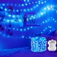 thumbnail image 1 of Halloween Decorations Clearance Sale  Gypsophila String Lights 32.8ft 100 LED USB And Battery Operated Christmas Lights Remote Control Timer 8 Modes LED Lights(buy 2 get 1 free), 1 of 9