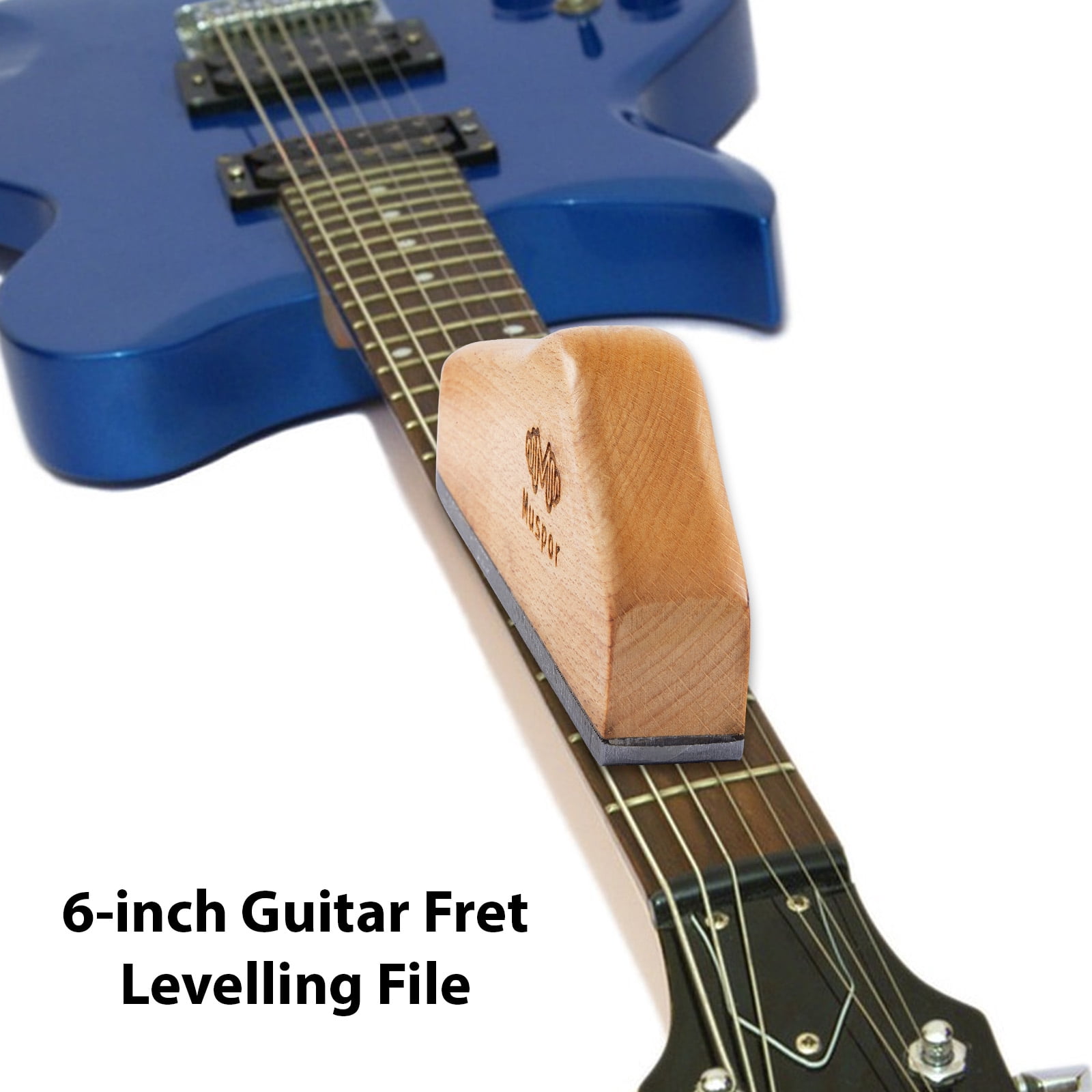 Flat File Leveling Muspor 6-inch Guitar Fret Levelling File Flat File Metal File Hand File 6-Inch Guitar String Leveling File Luthier Repair Tool for Woodworking and Precision File