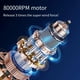thumbnail image 5 of Ventilador Turbo 80000RPM, Ventilador Pequeño Portátil Inalámbrico de Mano, Miniventilador Recargable Sin Escobillas de Alta Velocidad para Exteriores C, 5 of 5