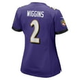 thumbnail image 3 of Women's Nike Nate Wiggins  Purple Baltimore Ravens  Game Jersey, 3 of 7