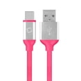 thumbnail image 5 of Flexible / Soft / Tangle-Free Type A to type C Data cable - by Cellet - Pink, 5 of 5
