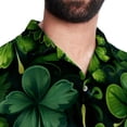 thumbnail image 5 of Saint Patrick's Day Men's Short Sleeve Beach Shirts, Casual Button Down Poplin Printed Summer Tops - Unisex, 5 of 6