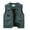 Green, variant on Herrnalise Men's Thin Sports Multi-bag Casual Quick-drying Loose Vest Mountaineering Tooling Outdoor Vest Jackets Olive Green
