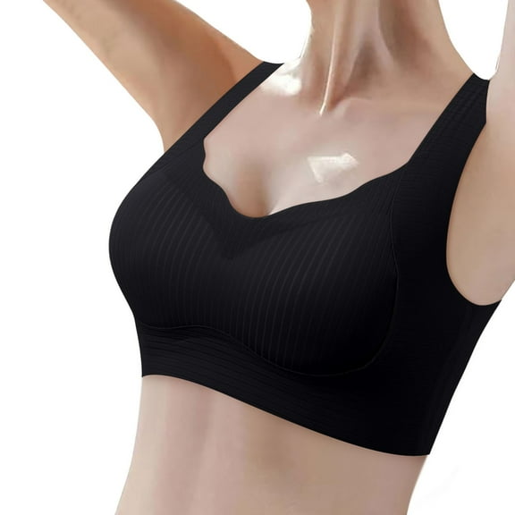 Women's Thin Seamless Vest Soft Support Large Chest Small Half Fixed Cup Breathable Bra Comfort Lift Bras for Women 36ddd Sports Bras for Women Women Bras Push up plus Size Bras for Women Push up Bra