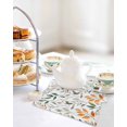 thumbnail image 7 of Green Orange Eucalyptus Dish Towels Set,Waffle Weave Kitchen Towels 3 Pieces,Summer Watercolor Botanical Leaf Microfiber Hair Face Bath Tea Towel Absorbent Quick Drying Cleaning Dish Cloths,12"x12", 7 of 7